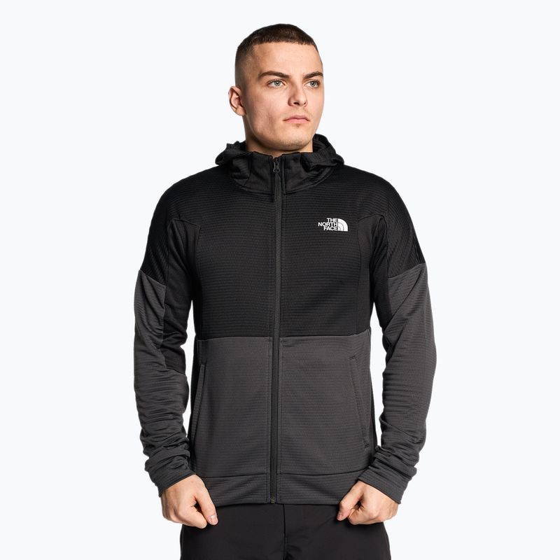 Férfi trekking pulóver The North Face Ma Full Zip Fleece aszfalt szürke/fekete