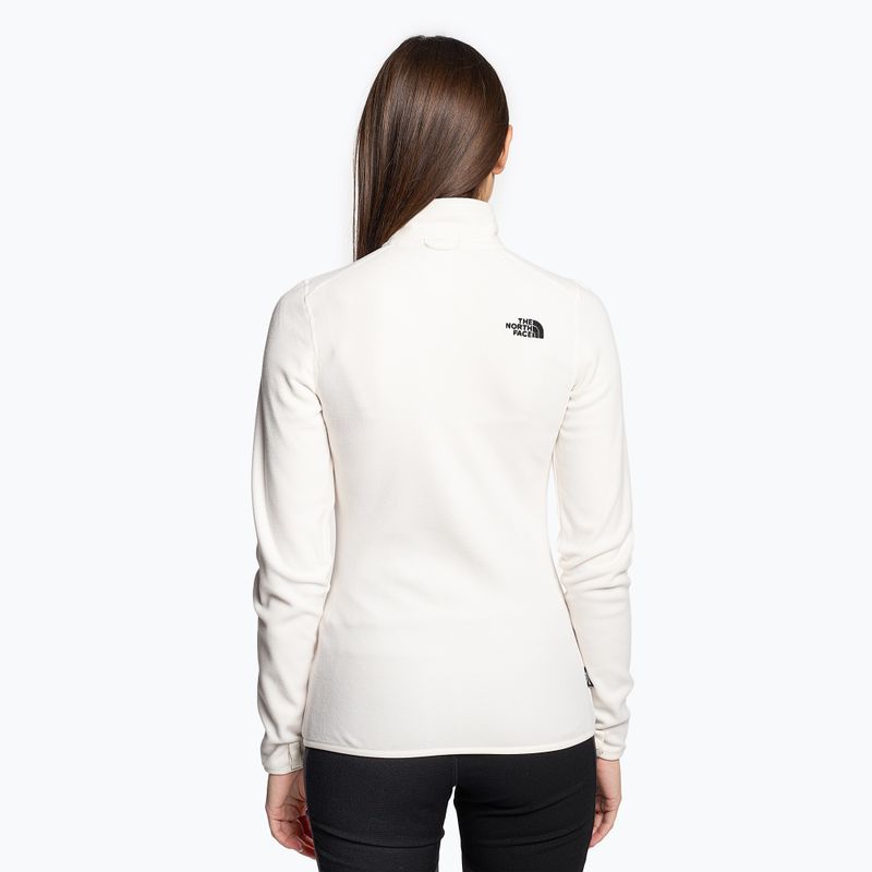Női gyapjú pulóver The North Face 100 Glacier Fz gardenia fehér 2