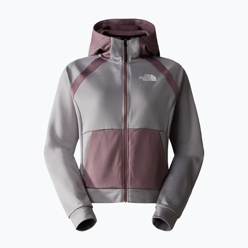 Női trekking pulóver The North Face Ma Full Zip Fleece meld szürke/barna szürke 5