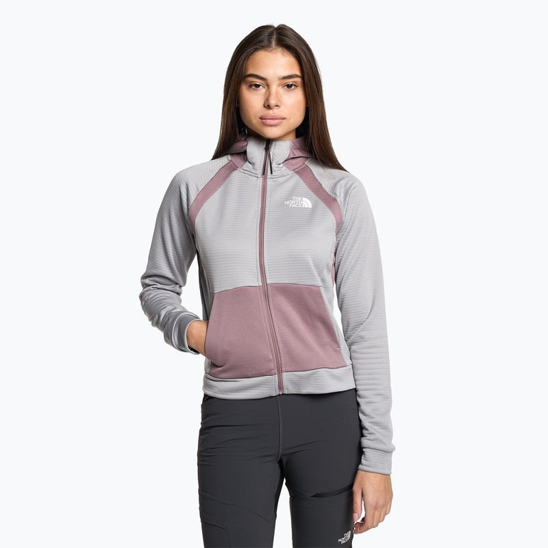 Női trekking pulóver The North Face Ma Full Zip Fleece meld szürke/barna szürke