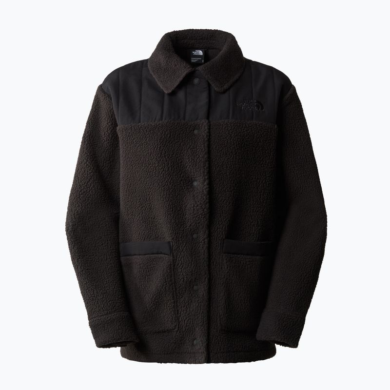 Női pulóver The North Face Cragmont Fleece Shacket fekete 4