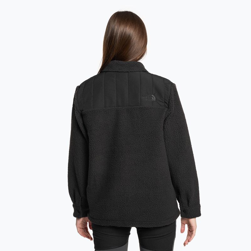 Női pulóver The North Face Cragmont Fleece Shacket fekete 2