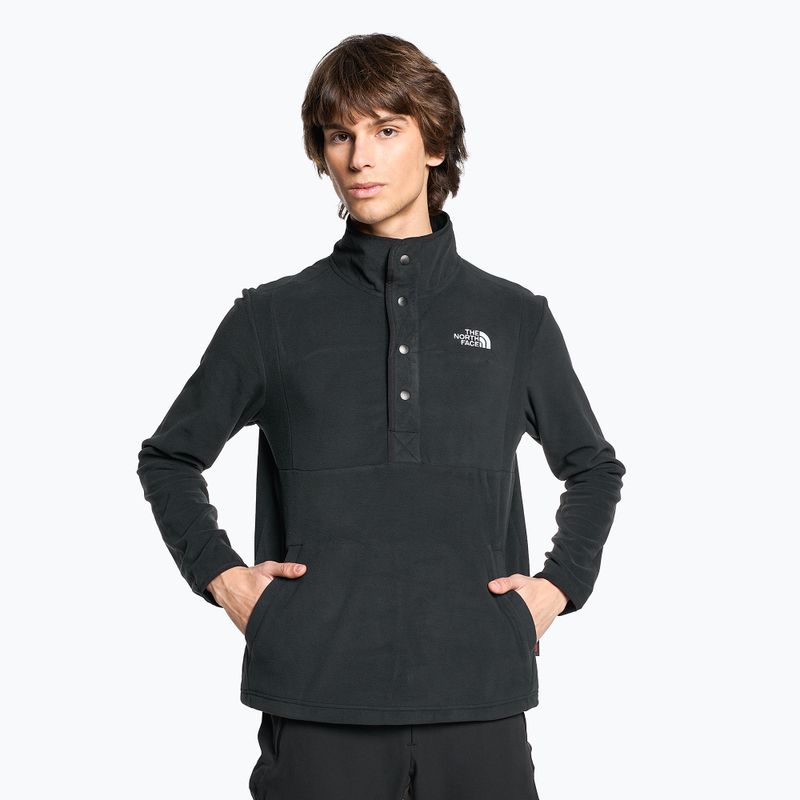 Férfi fleece pulóver The North Face Homesafe Snap Neck Fleece pulóver fekete