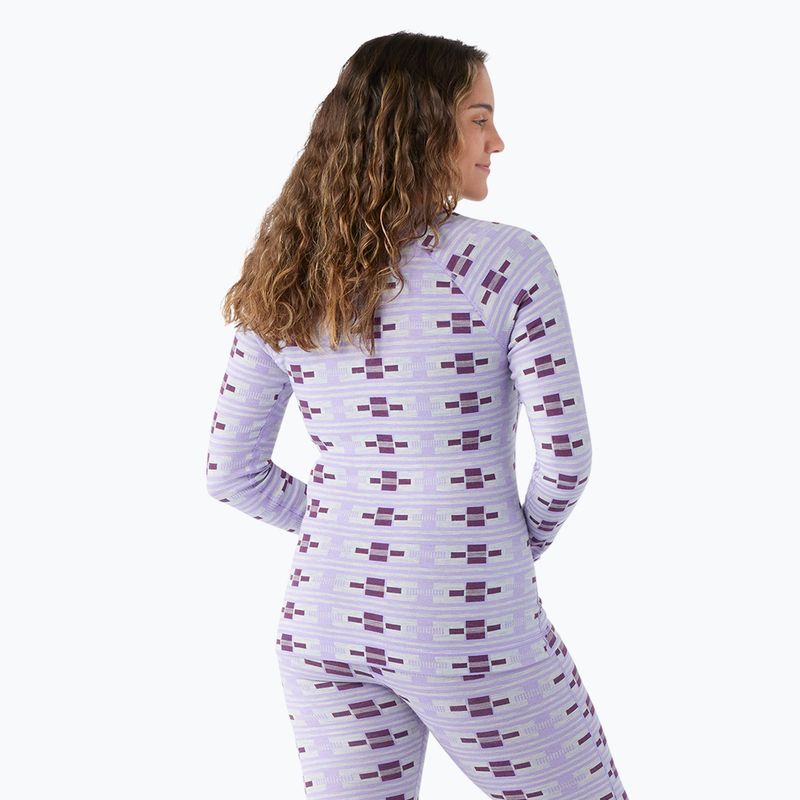 Női termoaktív pulóver Smartwool Merino 250 Baselayer Crew Boxed violet flirt with me 2