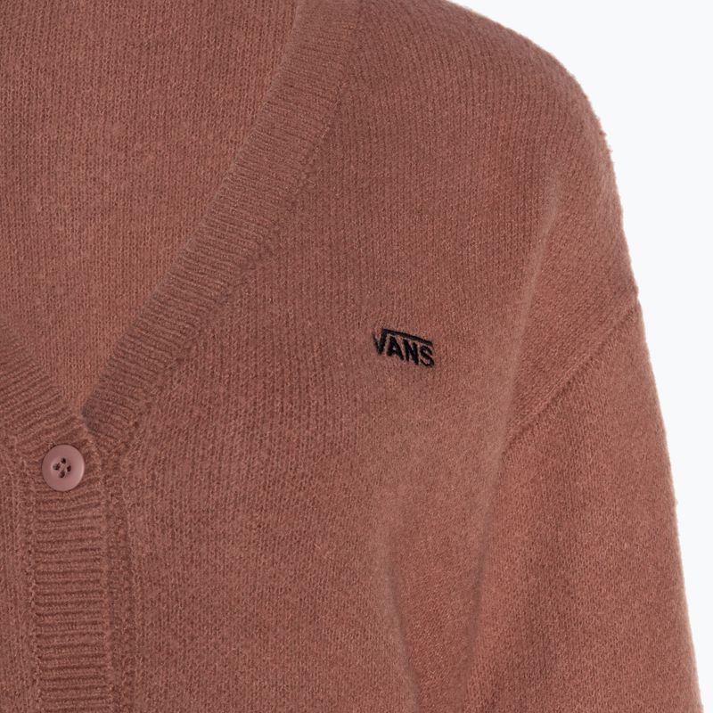 Női pulóver Vans Hadley Relaxed Cardigan whithered rose 3