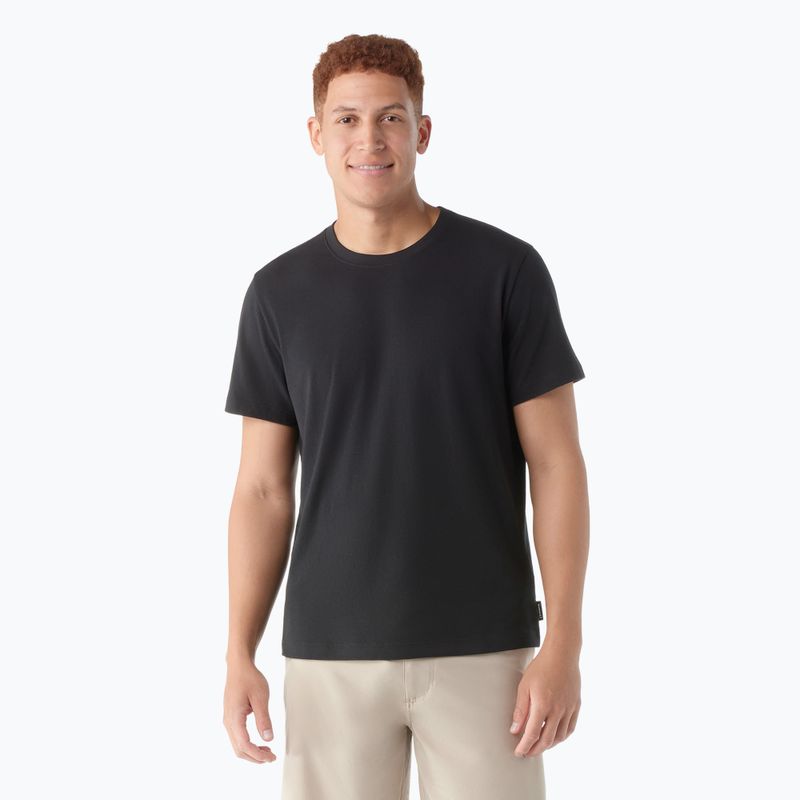 Férfi póló Smartwool Perfect Crew Short Sleeve black