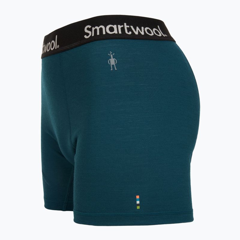 Férfi Smartwool Merino Boxer Thermal Boxer Brief Boxed szürkéskék 3