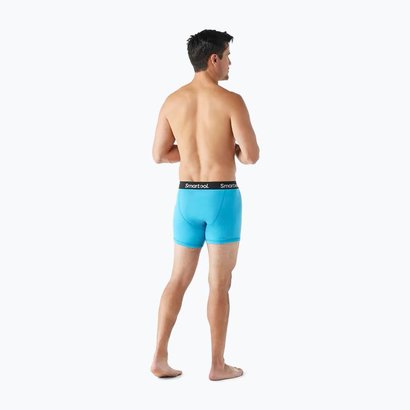 Férfi Smartwool Merino Boxer Brief thermo boxeralsó pool kék 2