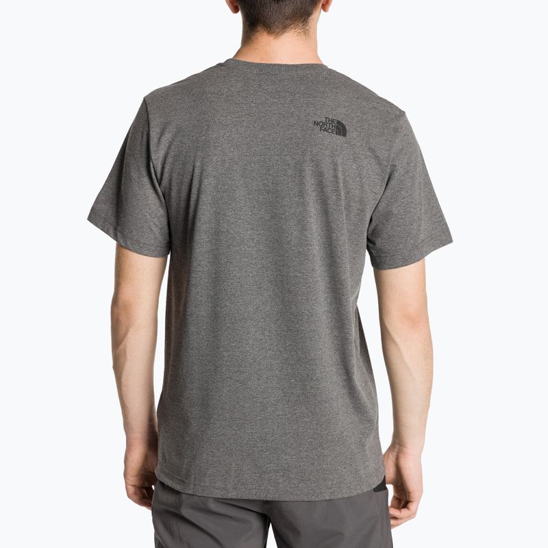 Férfi póló The North Face Easy tnf medium grey heather 2