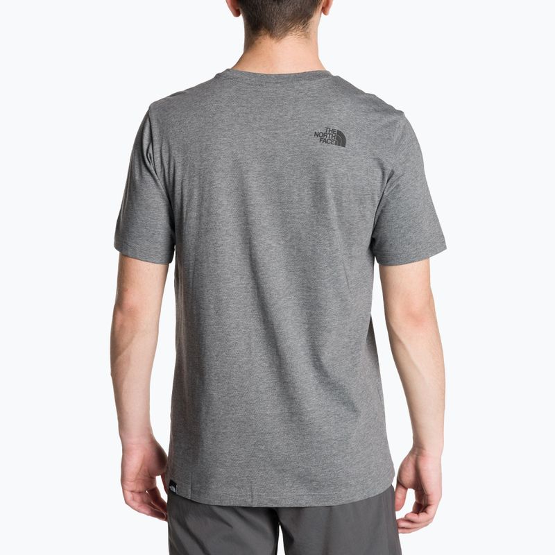 Férfi póló The North Face Simple Dome Tee medium grey heather 2