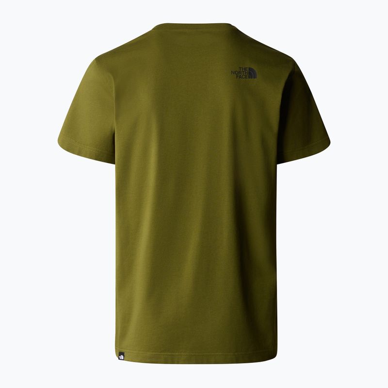 Férfi póló The North Face Simple Dome Tee erdei olívazöld 5