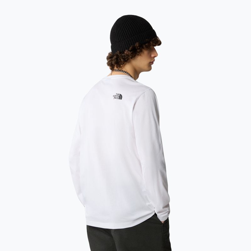 Férfi hosszú ujjú The North Face Simple Dome fehér 3