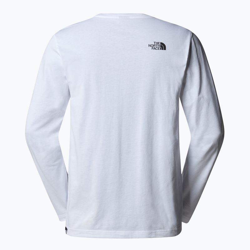 Férfi hosszú ujjú The North Face Simple Dome fehér 5