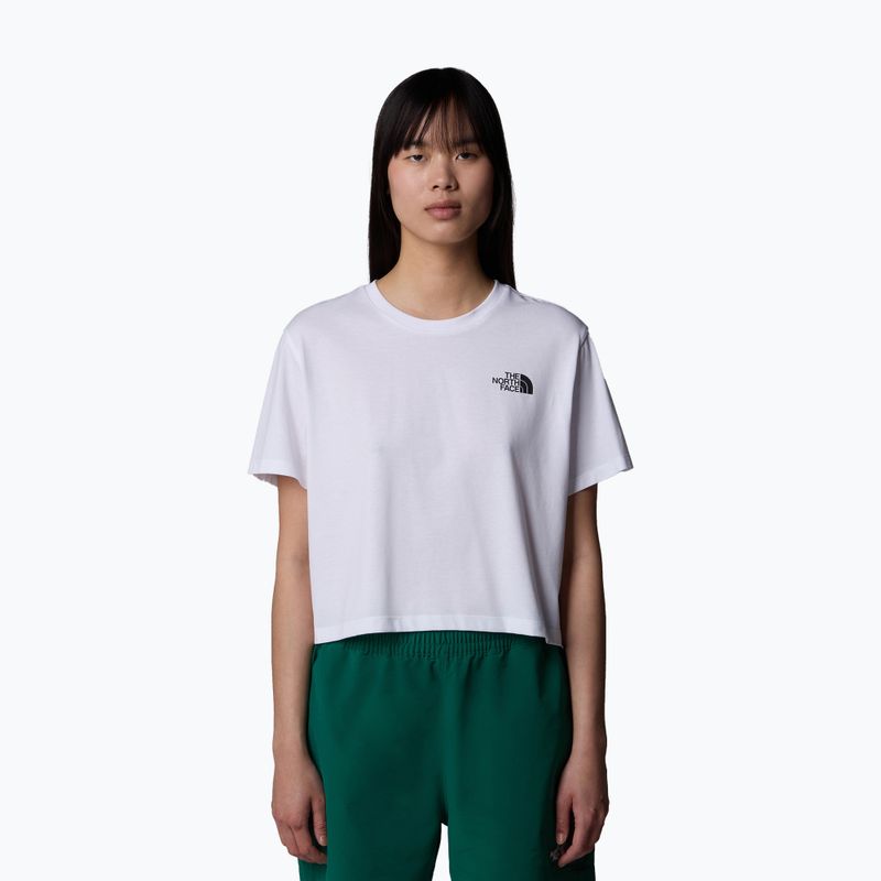 The North Face női Simple Dome Cropped Slim Tee tnf fehér