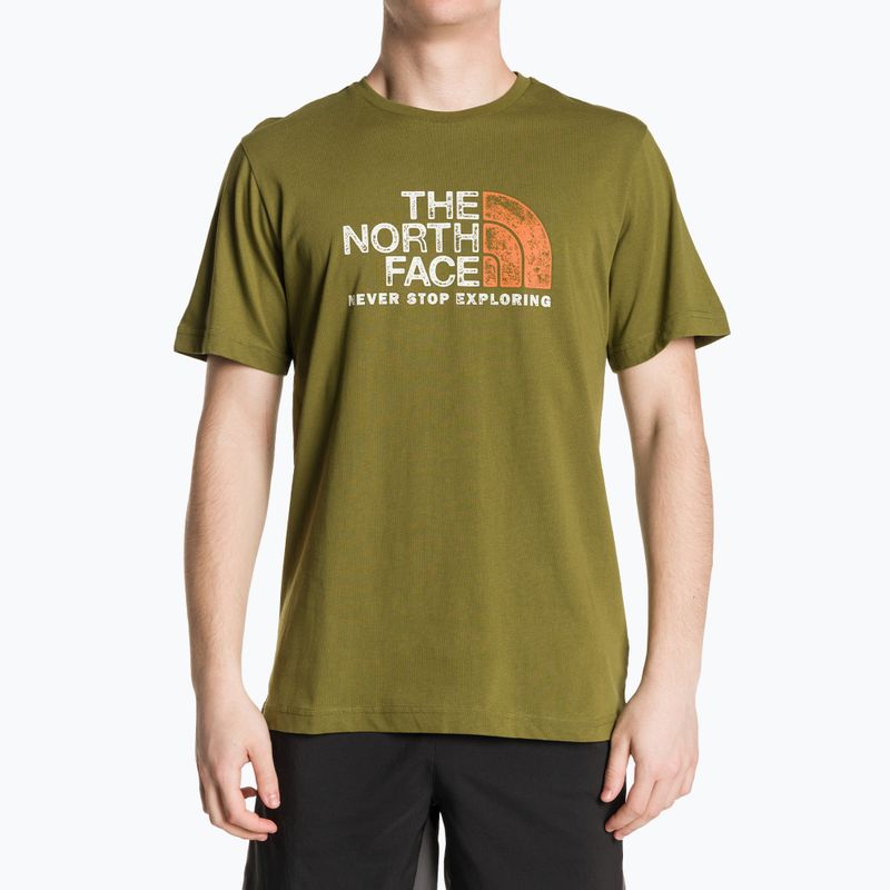 Férfi póló The North Face Rust 2 forest olive