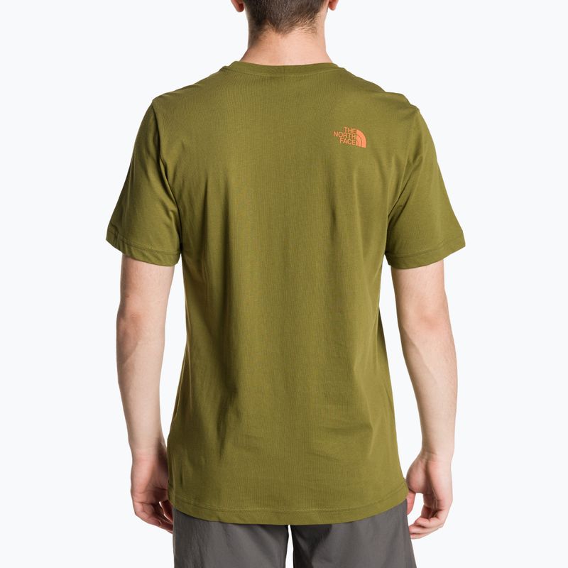 Férfi póló The North Face Rust 2 forest olive 2