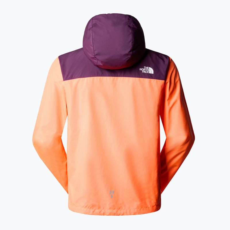 Férfi futódzseki The North Face Higher Run Wind vivid flame/black currant purple 7