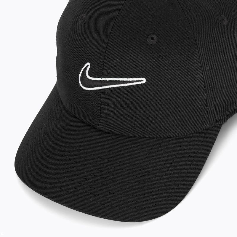 Baseball sapka Nike Club Unstructured Swoosh black/black 3