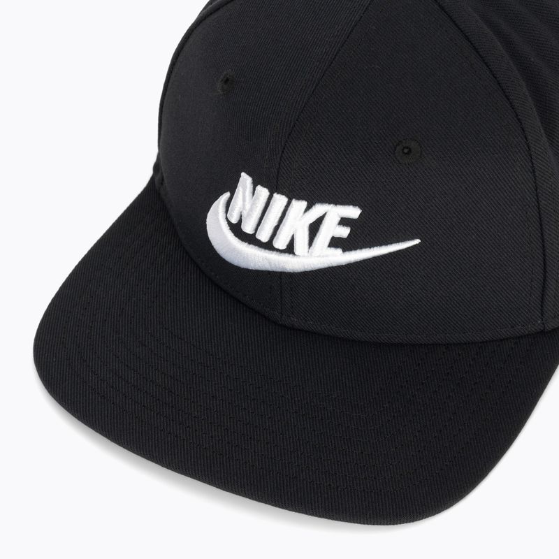 Férfi baseballsapka Nike Dri-Fit Pro Structured Futura black/black/black/white 3