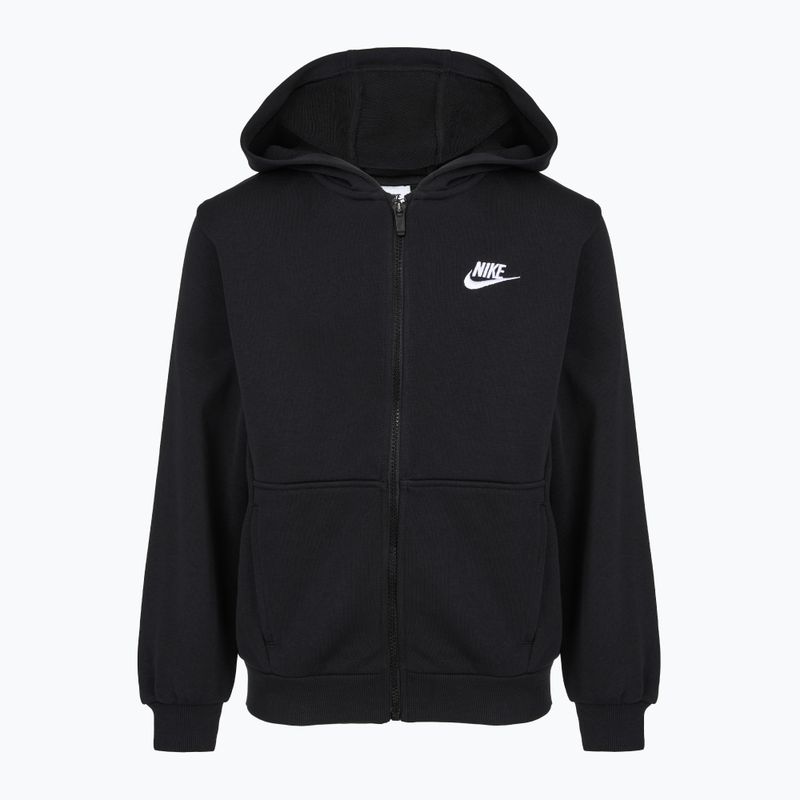 Gyerekpulóver Nike Club Fleece black/white