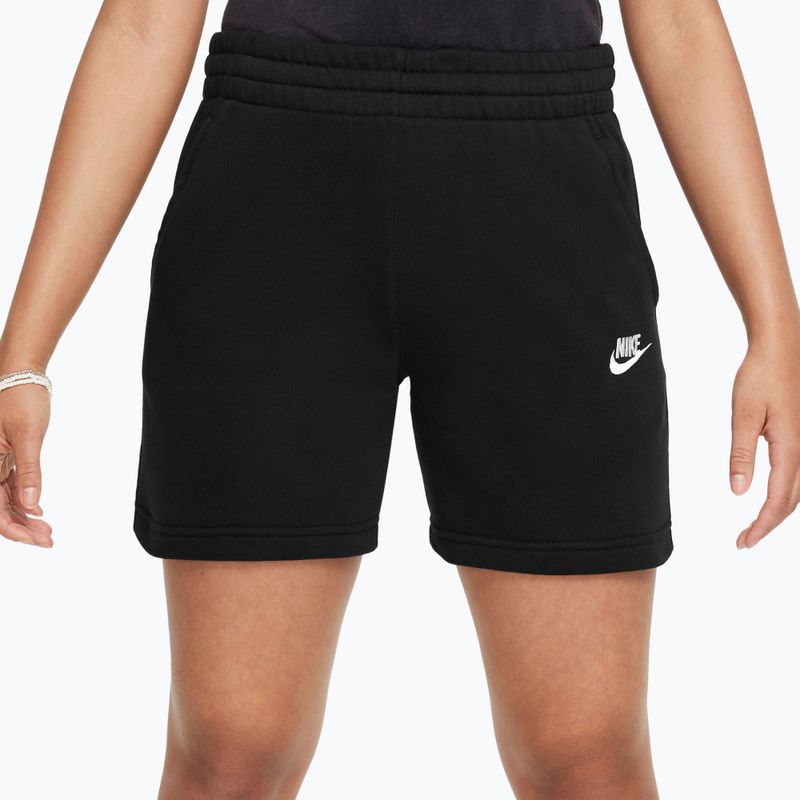 Nike Sportswear Club Fleece gyerek rövidnadrág fekete/fekete/fehér 3