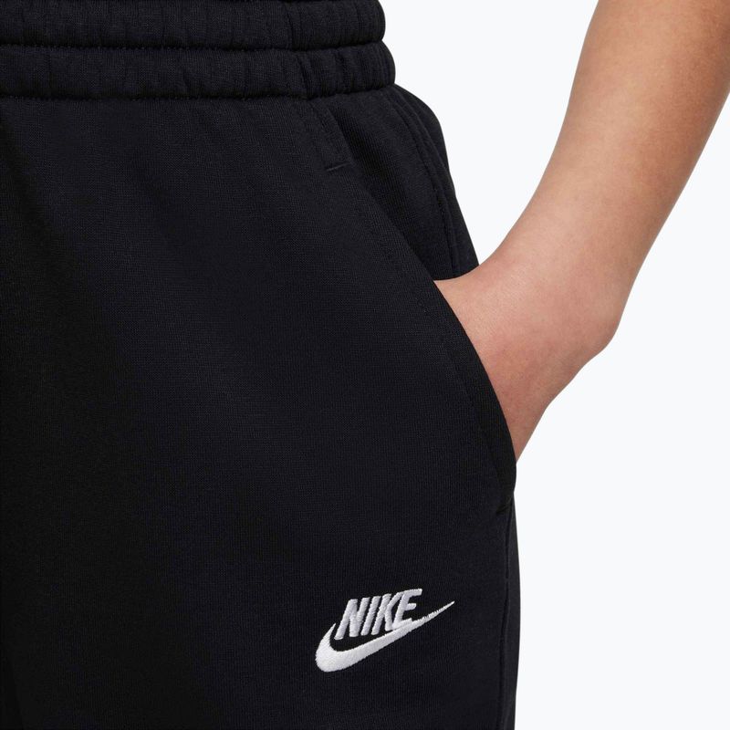 Nike Sportswear Club Fleece gyermek nadrág fekete/fekete/fehér 5