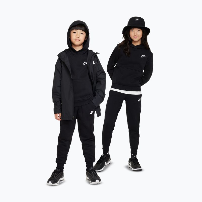 Gyerek pulóver Nike Sportswear Club Fleece black/white 2