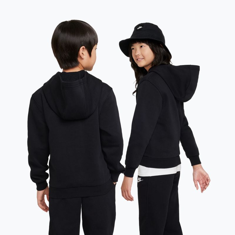 Gyerek pulóver Nike Sportswear Club Fleece black/white 3