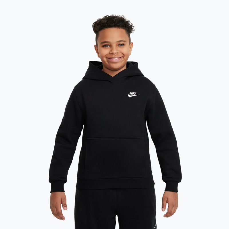 Gyerek pulóver Nike Sportswear Club Fleece black/white 5