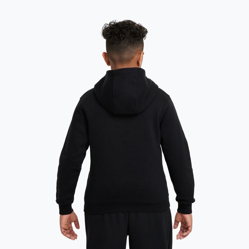 Gyerek pulóver Nike Sportswear Club Fleece black/white 6