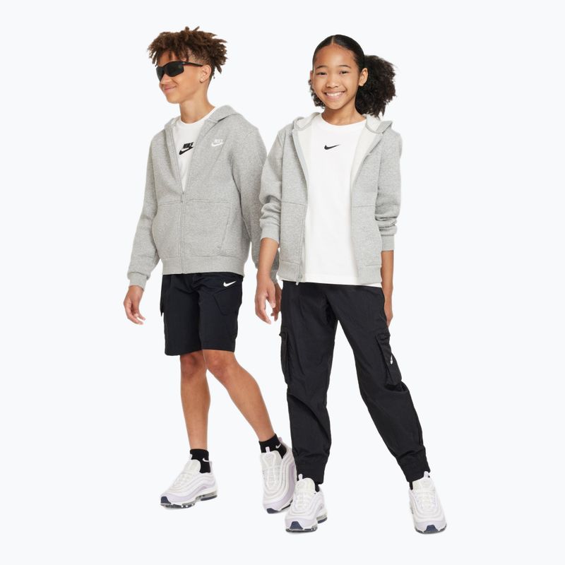Gyerekpulóver Nike Sportswear Club Fleece dark grey heather/base grey/white 2