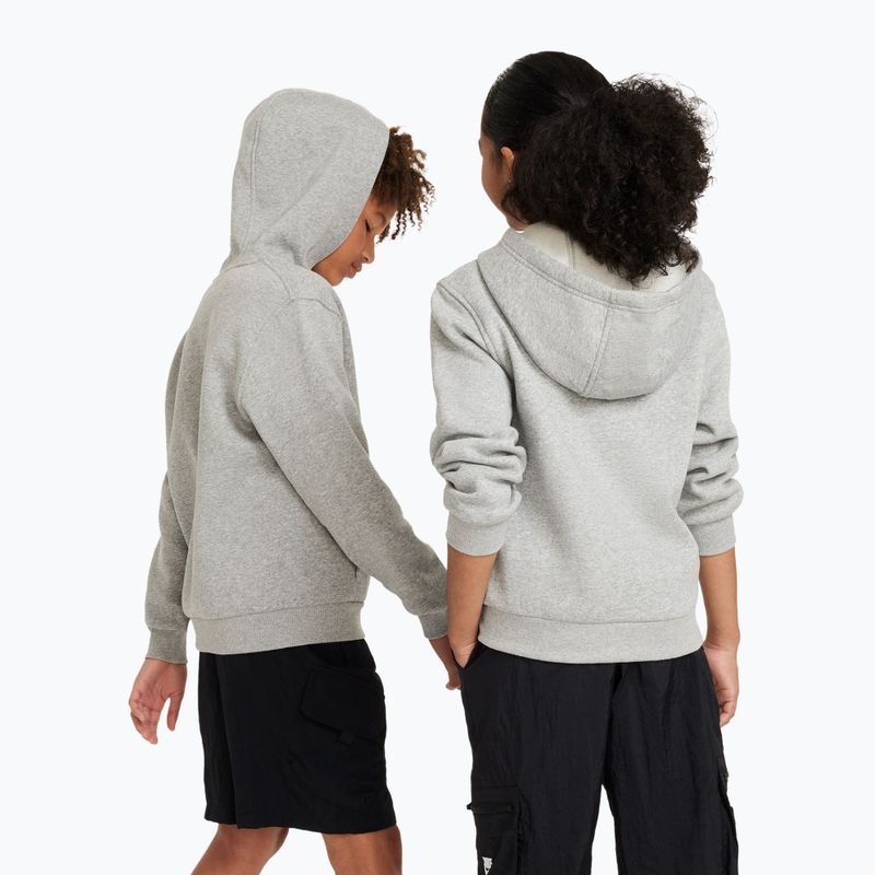Gyerekpulóver Nike Sportswear Club Fleece dark grey heather/base grey/white 3