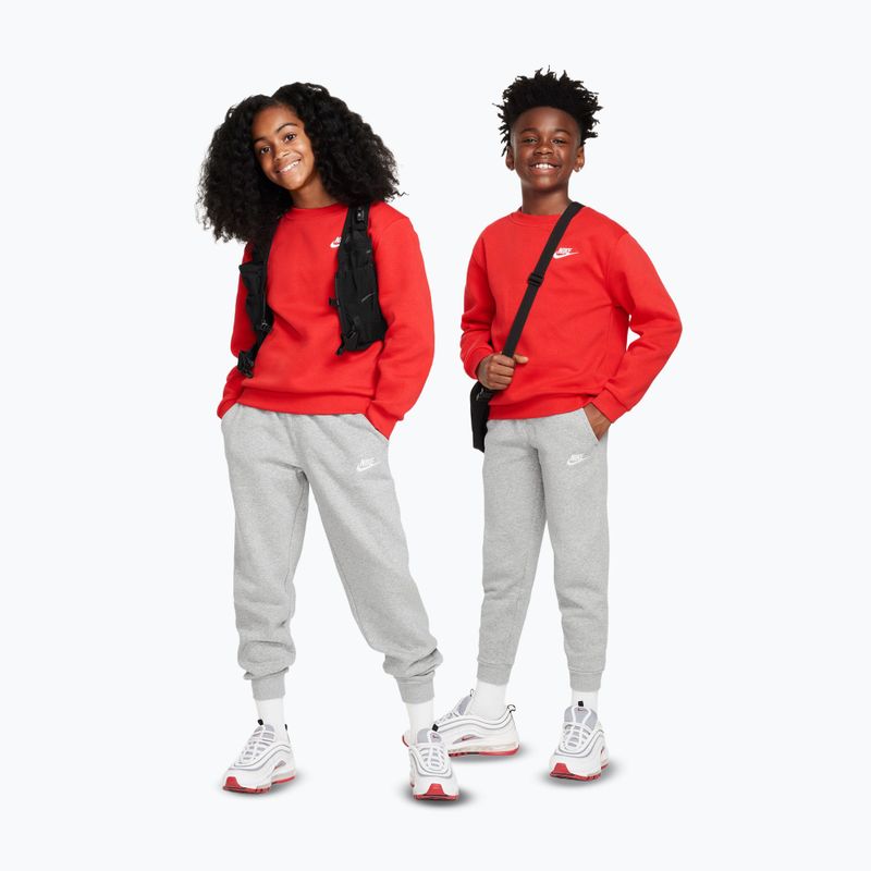 Gyerek nadrág Nike Sportswear Club Fleece dark grey heather/base grey/white 2