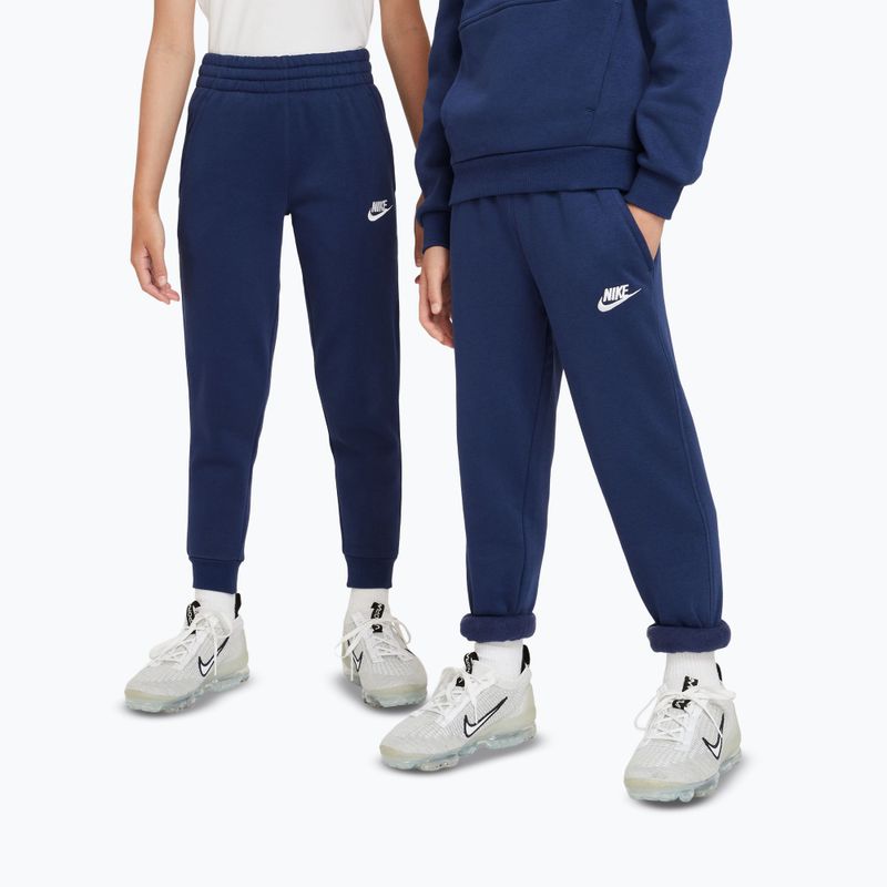 Gyerek nadrág Nike Sportswear Club Fleece midnight navy/white