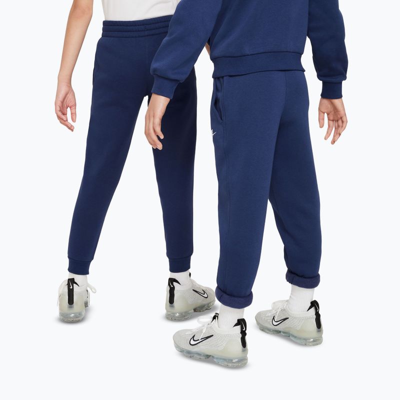 Gyerek nadrág Nike Sportswear Club Fleece midnight navy/white 3