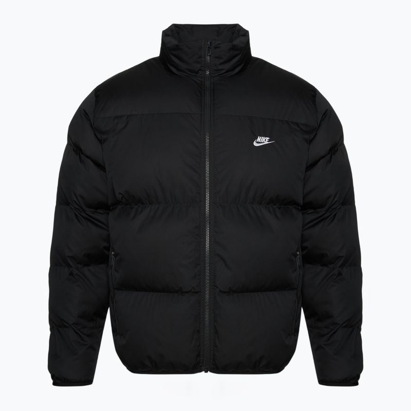 Férfi Nike Sportswer Club Puffer szigetelt kabát fekete/fehér