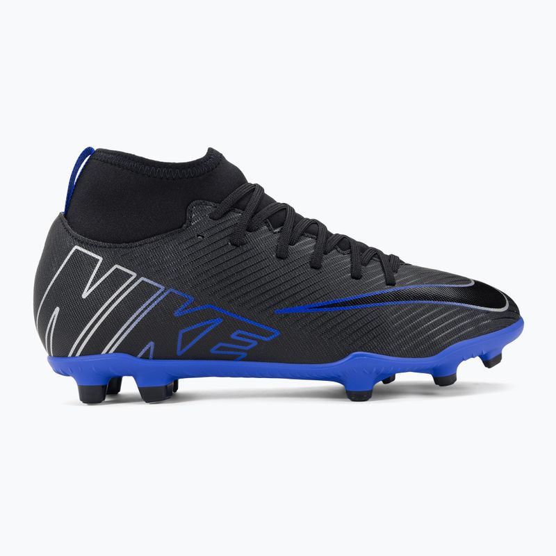 Gyermek futballcipő Nike JR Mercurial Superfly 9 Club FG/MG fekete/króm/hyper real 2
