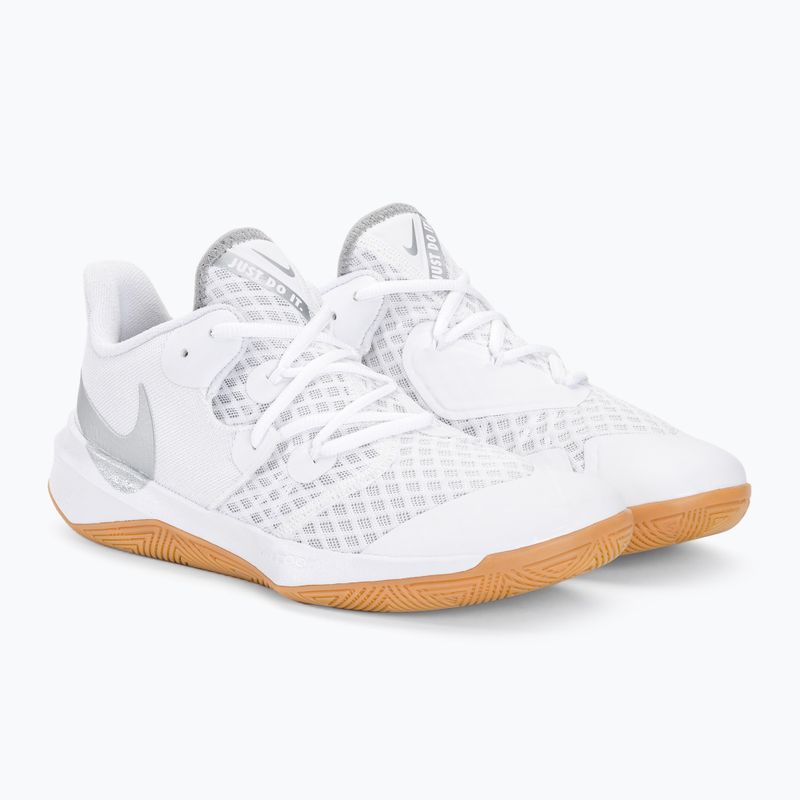 Nike Zoom Hyperspeed Court SE fehér/metál ezüst gumis röplabdacipő 4