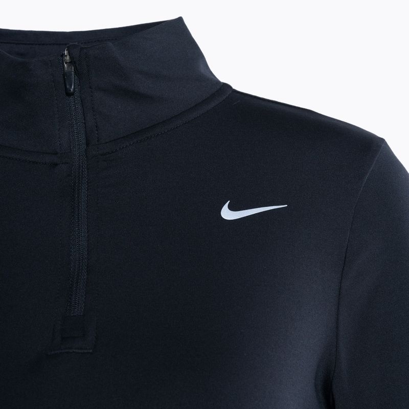 Női Nike Swift Element UV 1/4-Zip hosszú ujjú futócipő fekete 8