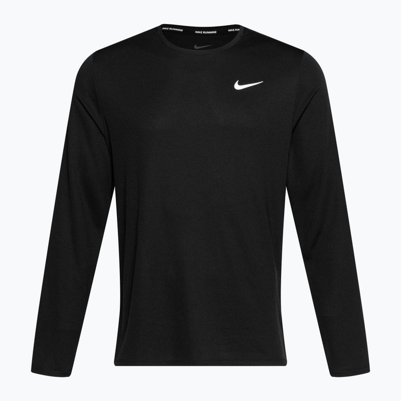 Férfi Nike Miler Dri-Fit UV fekete hosszú ujjú futócipő