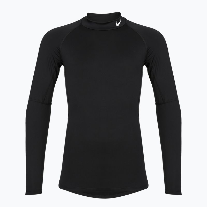 Férfi Nike Pro Dri-Fit Mock-Neck hosszú ujjú edzőruha fekete/fehér 6