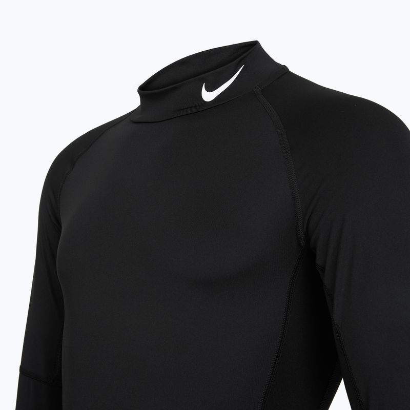 Férfi Nike Pro Dri-Fit Mock-Neck hosszú ujjú edzőruha fekete/fehér 8