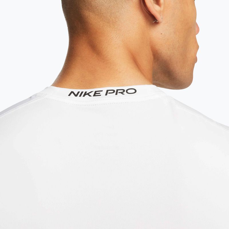 Férfi fitnesz trikó Nike Pro Dri-Fit Tight ujjatlan white/black 5