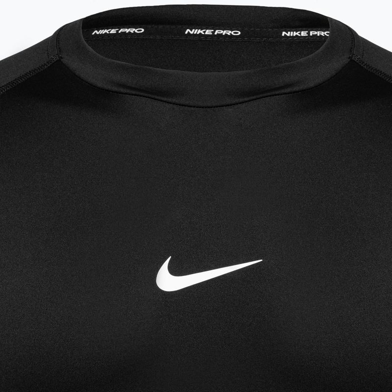 Férfi Nike Pro Dri-Fit Tight Fitness hosszú ujjú fekete/fehér 3