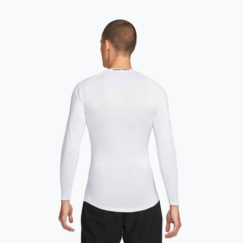 Férfi hosszú ujjú edzőfelső Nike Pro Dri-Fit Tight Fitness white/black 3