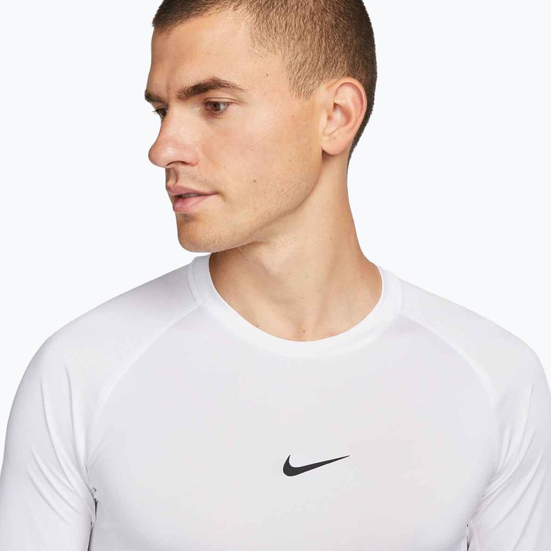 Férfi hosszú ujjú edzőfelső Nike Pro Dri-Fit Tight Fitness white/black 4
