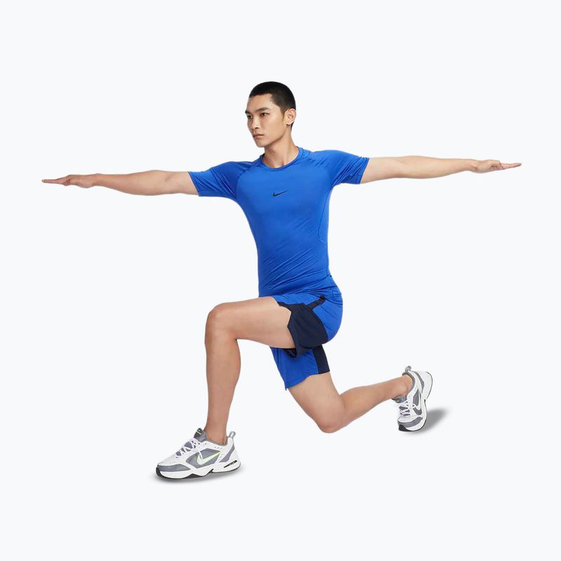 Férfi edzőpóló Nike Pro Dri-Fit Tight Fitness game royal/black 2