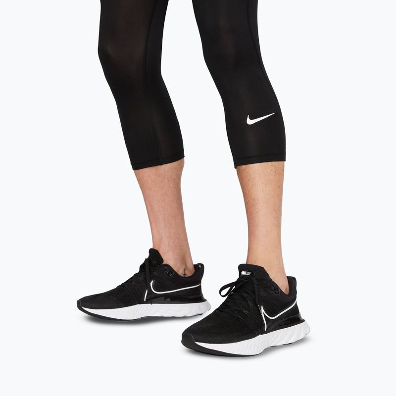 Férfi edzőleggings Nike Pro Dri-Fit 3/4 Tight Fitness black/white 5
