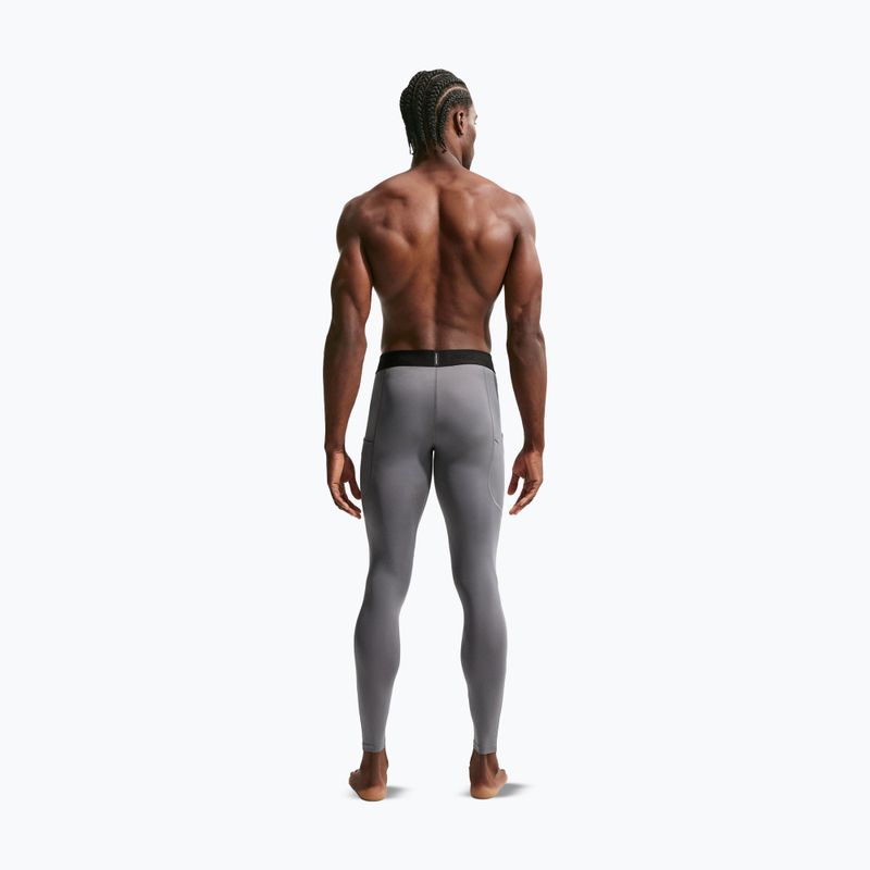 Férfi edzőleggingsek Nike Pro Dri-Fit Tight Fitness smoke grey/black 3