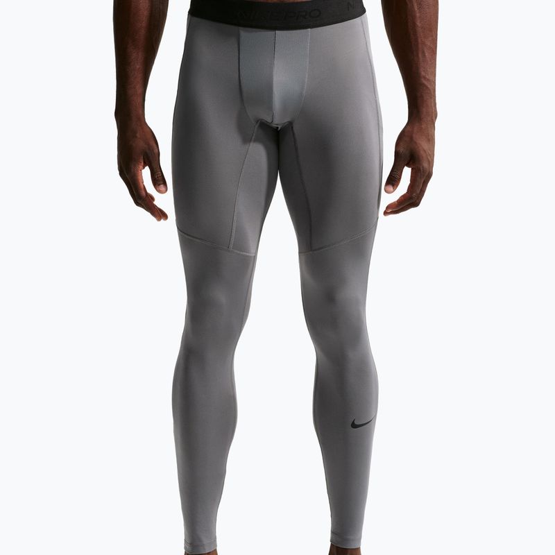 Férfi edzőleggingsek Nike Pro Dri-Fit Tight Fitness smoke grey/black 4